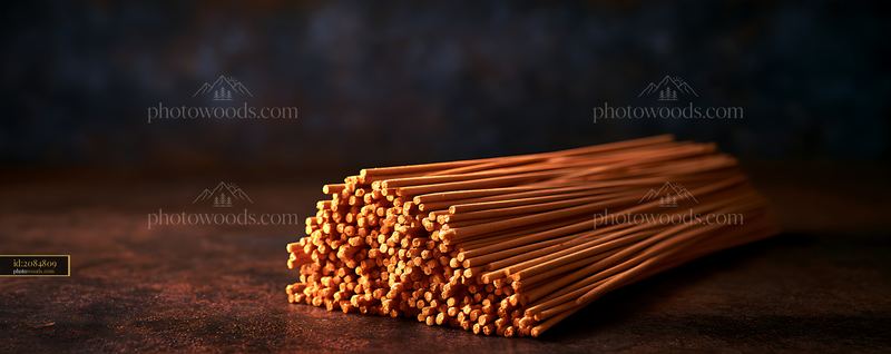 Bundle of Unlit Sparklers on a Plain Surface