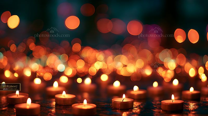 Candlelit Scene With Warm Defocused Bokeh Background