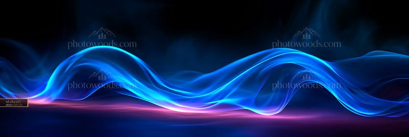 Colorful light waves in abstract design