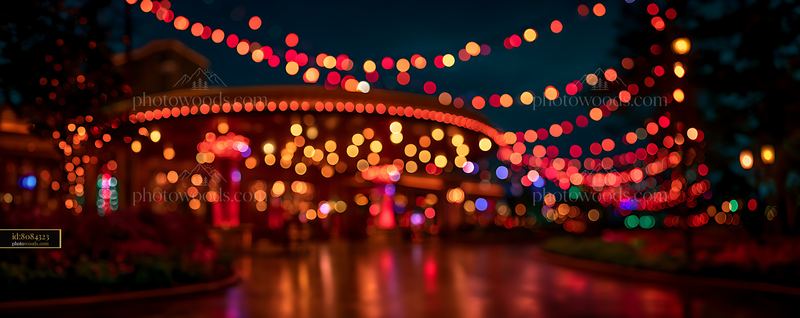 Grand Casino Porte Cochere Glowing With Warm Lights at Night