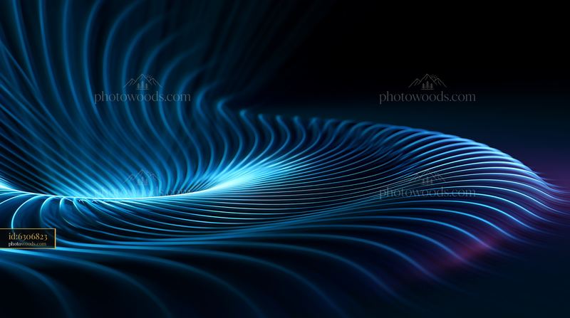 Line Pattern in Blue Tones Creating a Minimalist Design