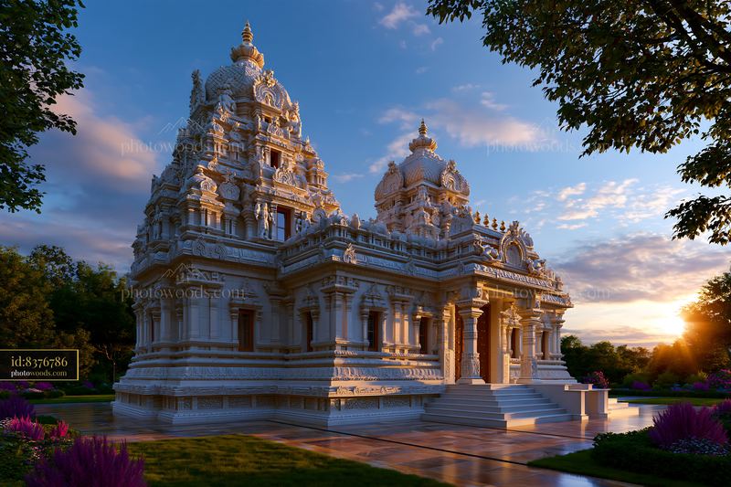 Photorealistic Architectural Photography of Sri Venkateswara Temple