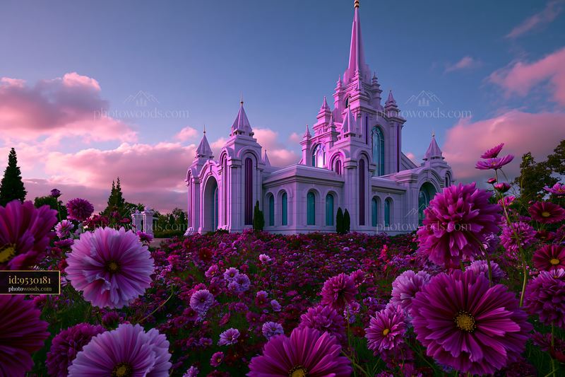 Sacra Architectural Photography With Flowers in the Foreground