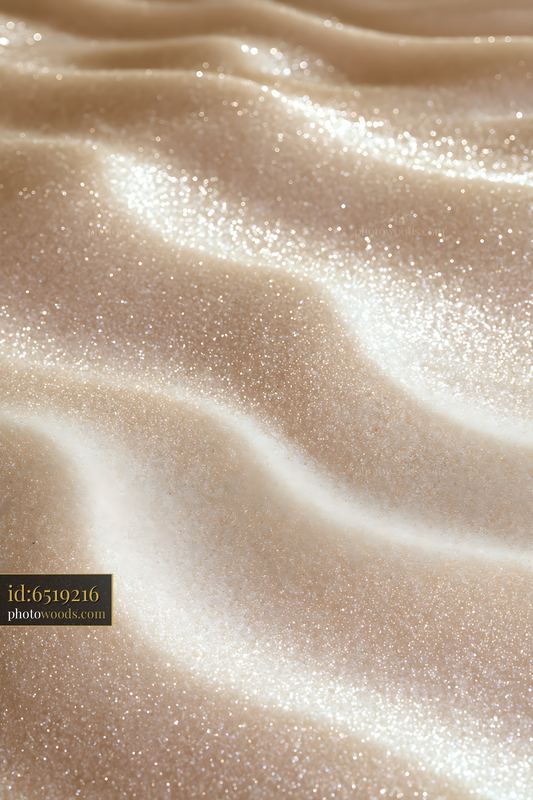 Soft Flowing Sand Ripples With Golden Light