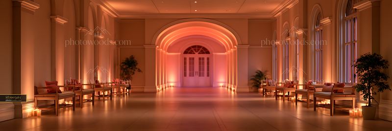 Spa Hallway With Soft Lighting and Simple Decor
