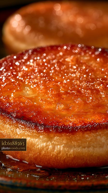 Toasted Brioche Bun Base With Golden Crust