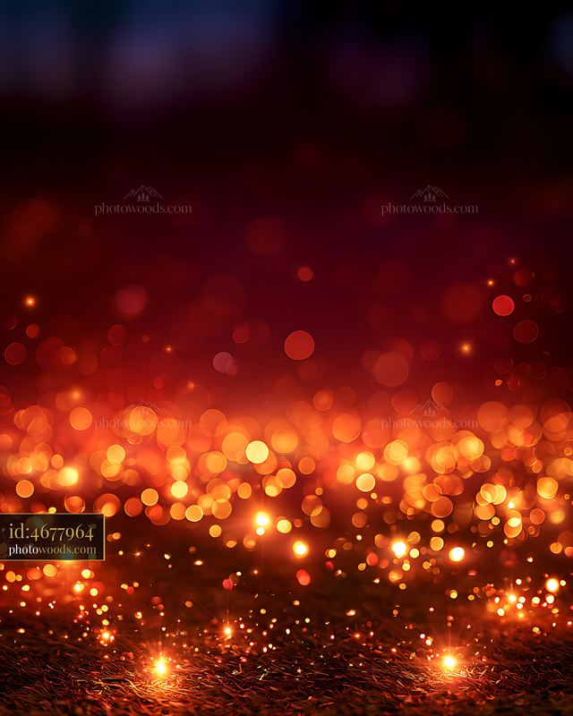 Warm Golden Bokeh Orbs in a Soft Defocused Field