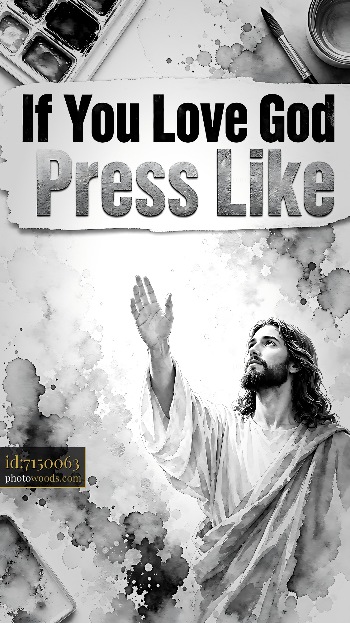 Jesus Raises Hand to Encourage People to Engage With Message