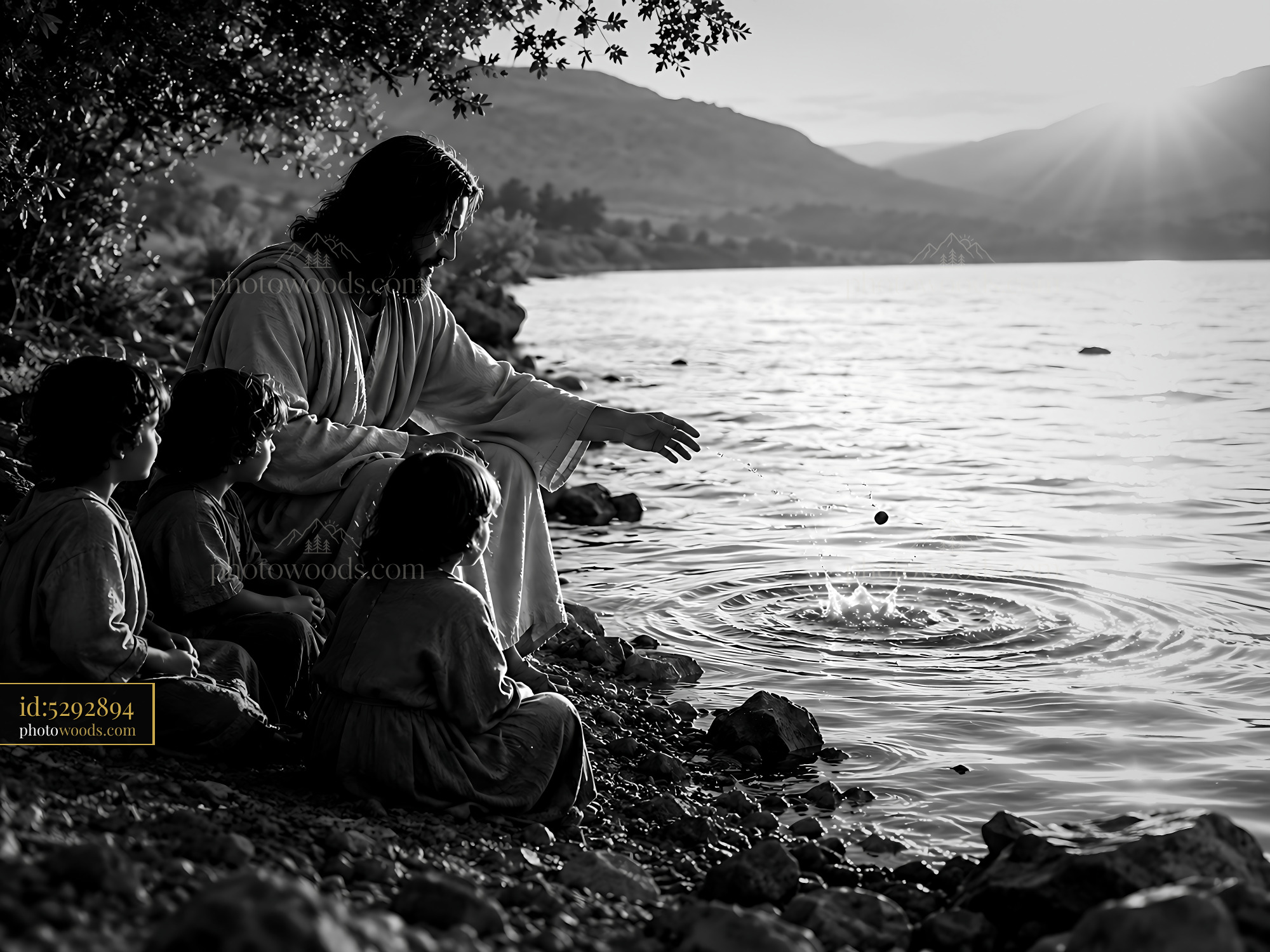 Jesus Teaches Children by the Water, Preparing a Lesson