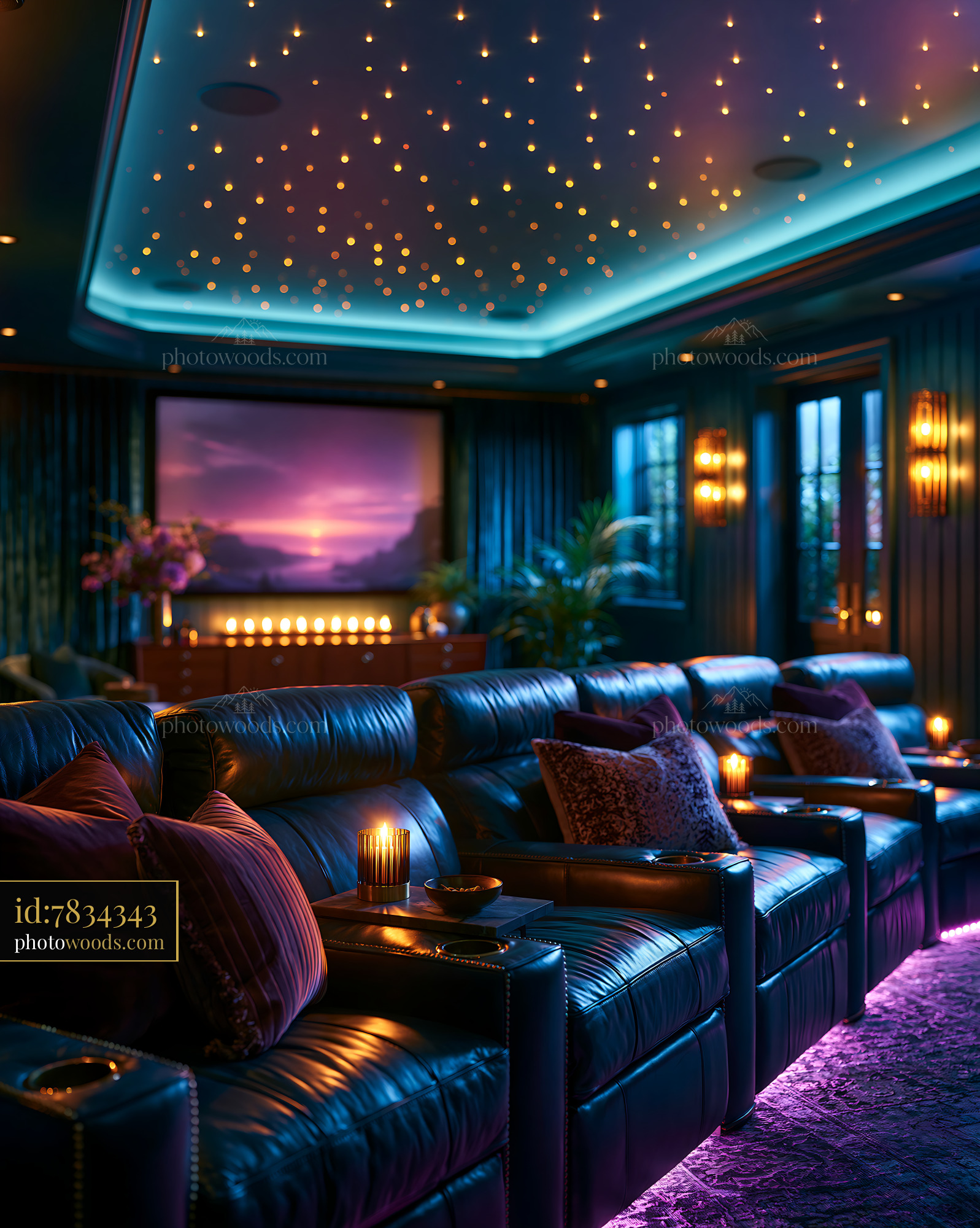 Private Underground Theater With Tiered Seating & Ambiance