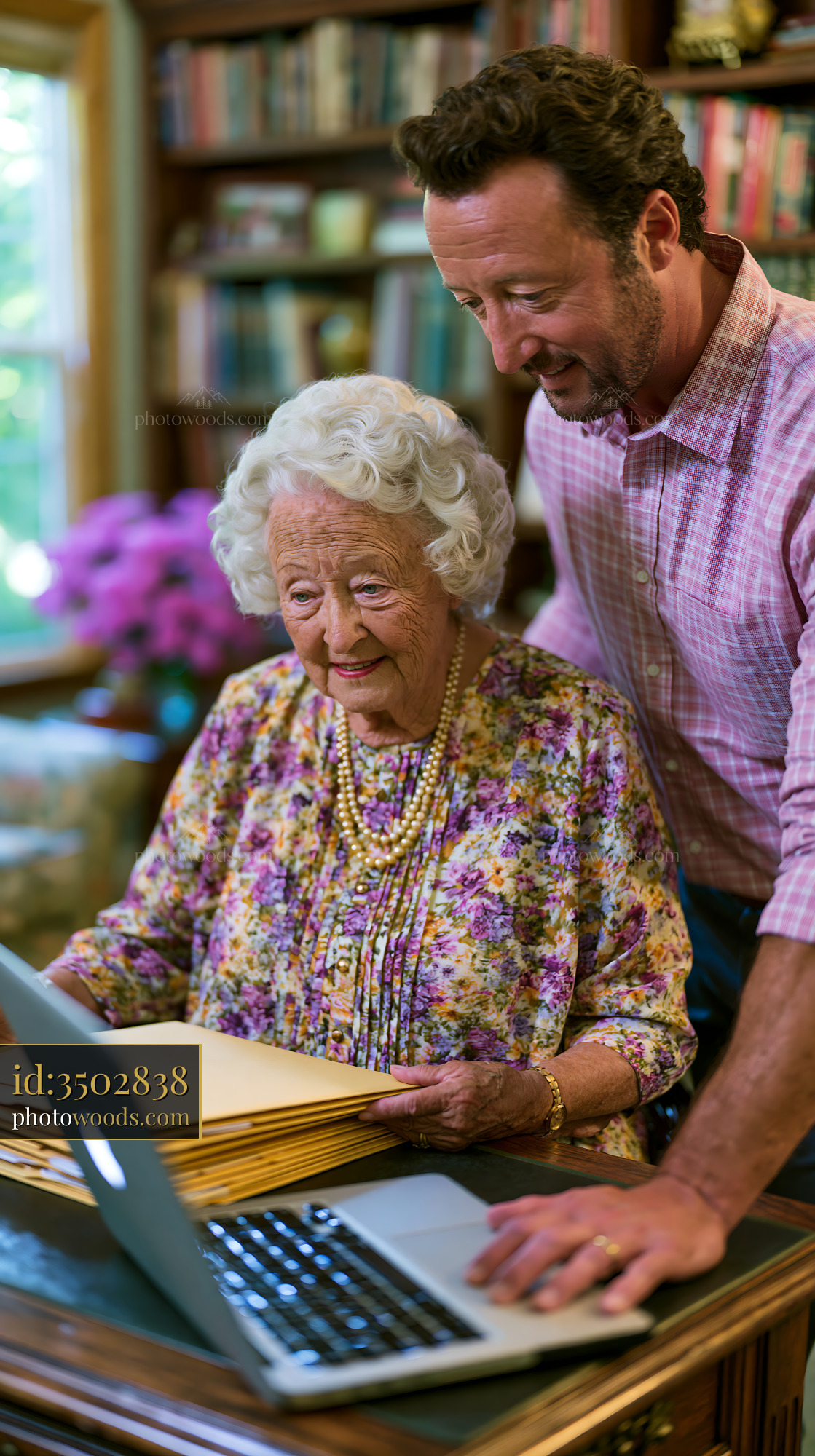 Son Visits Mother in Assisted Living Facility