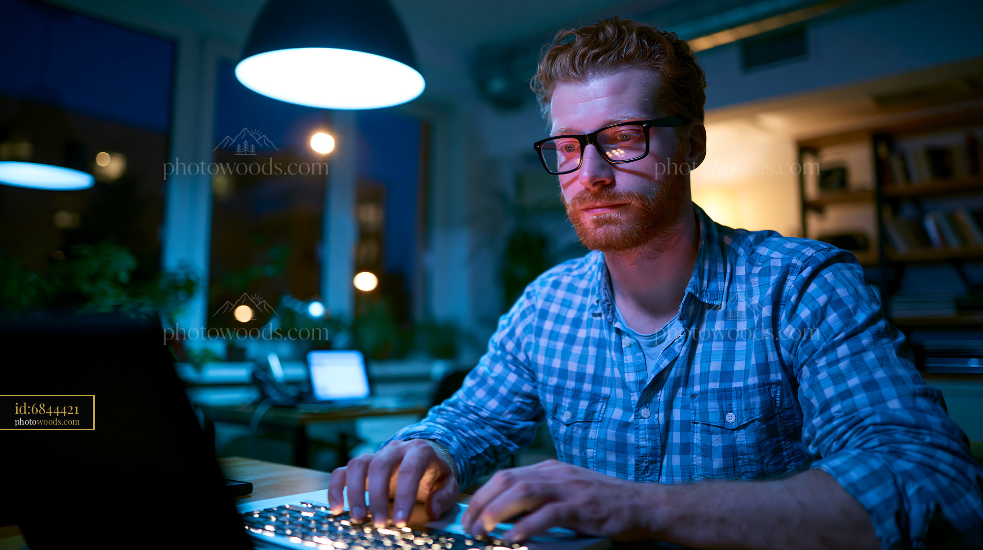 Citizen Using E-Government Portal at Home During Evening