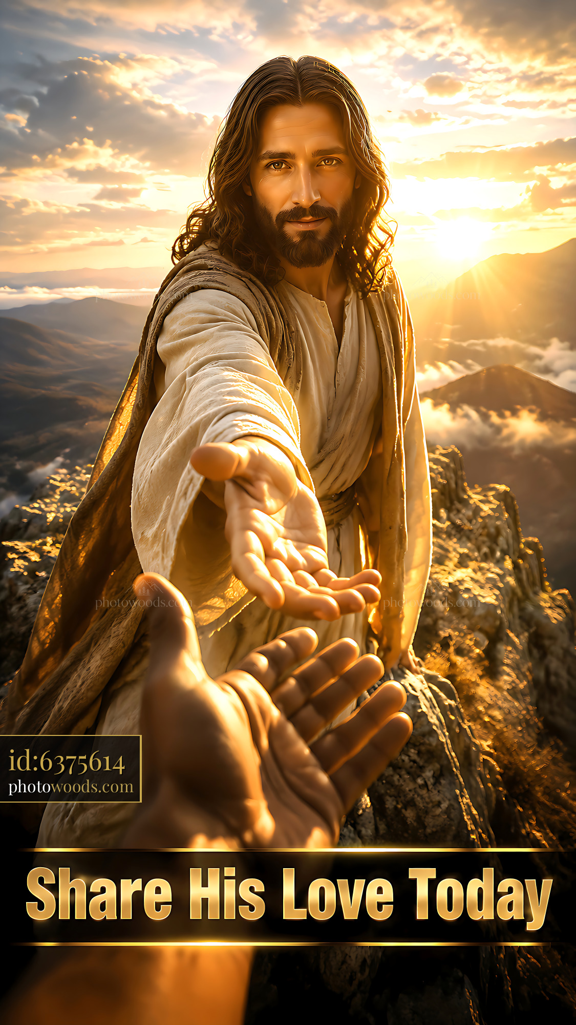 Jesus Extending His Hand, Inviting Love and Connection Today