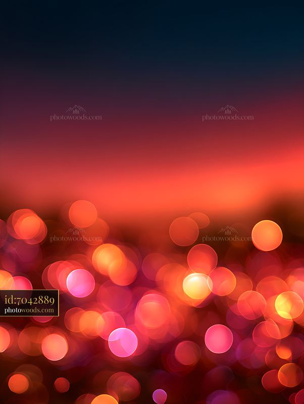 Abstract red and orange bokeh light background