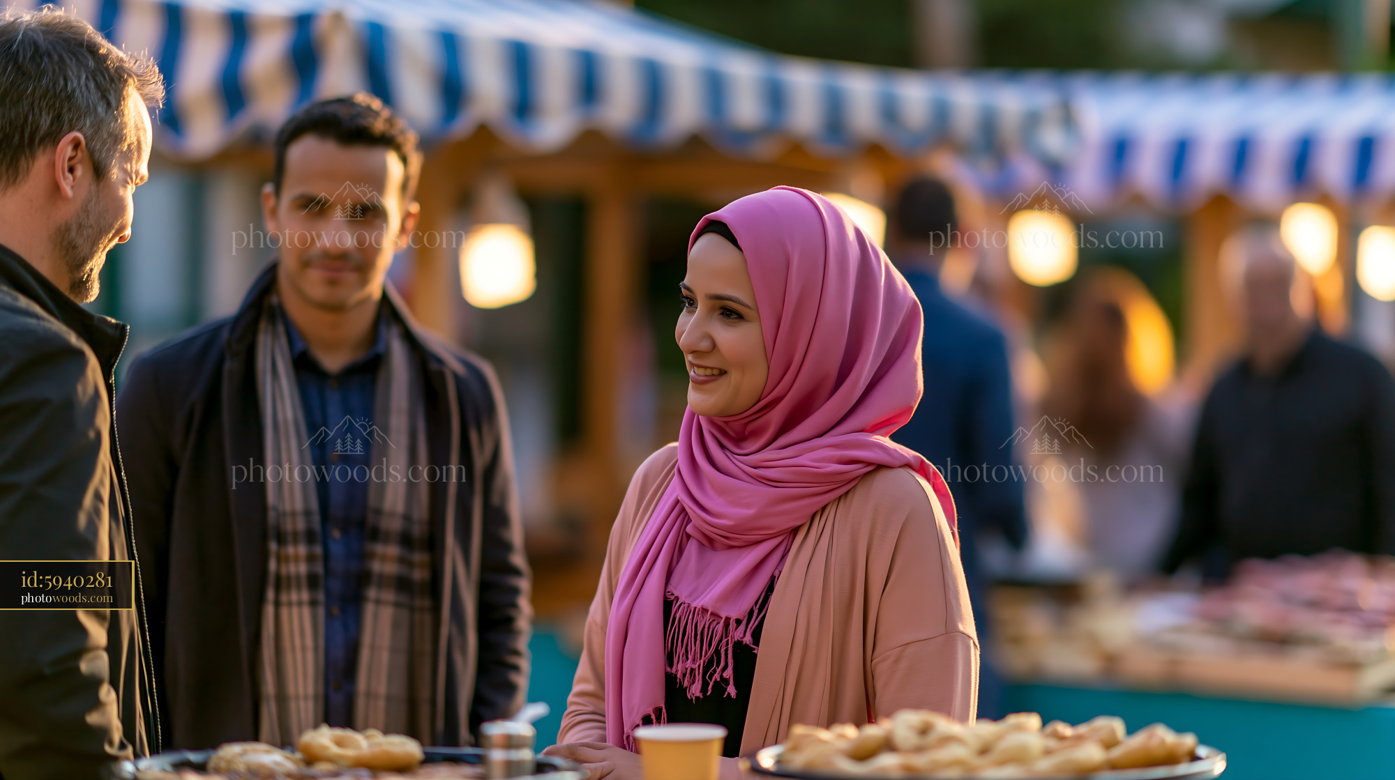 Colleagues Sharing Food With Fasting Coworker During Event