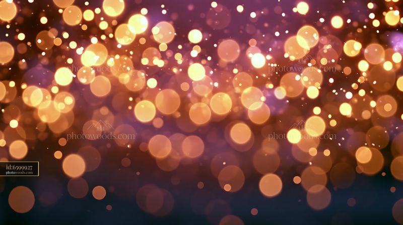 Bokeh Lights Create a Shimmering Background for Festive Events
