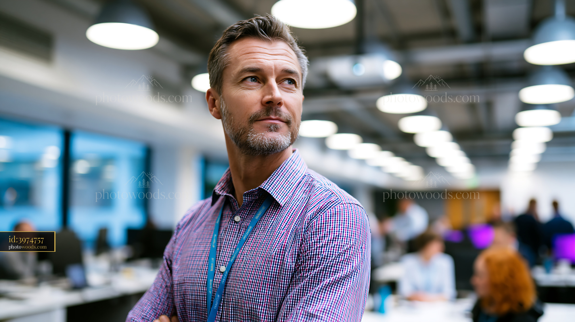 Employee in Office Thinking About Phishing Email
