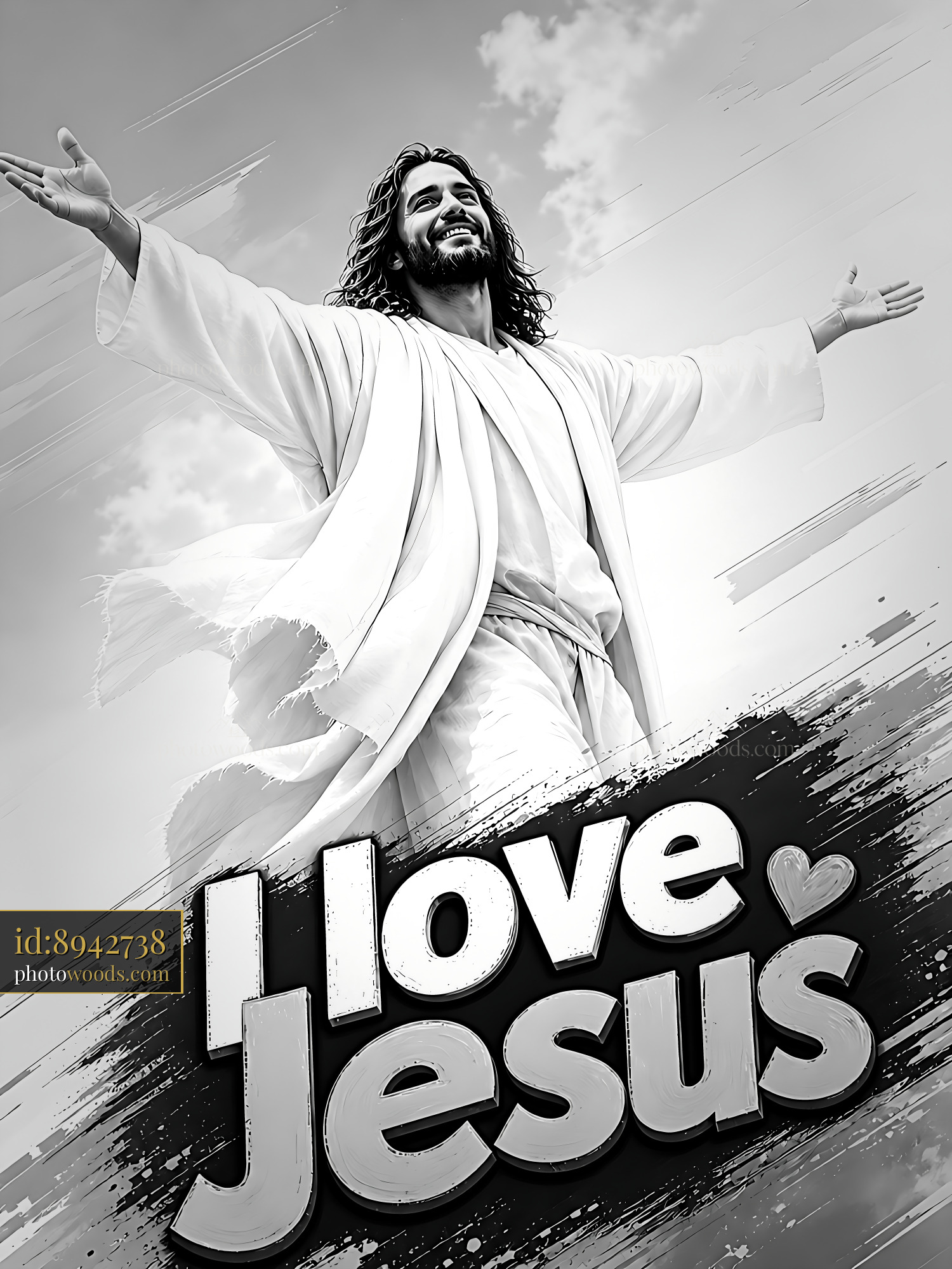 Jesus Welcomes Worship With Open Arms and Joyful Expression