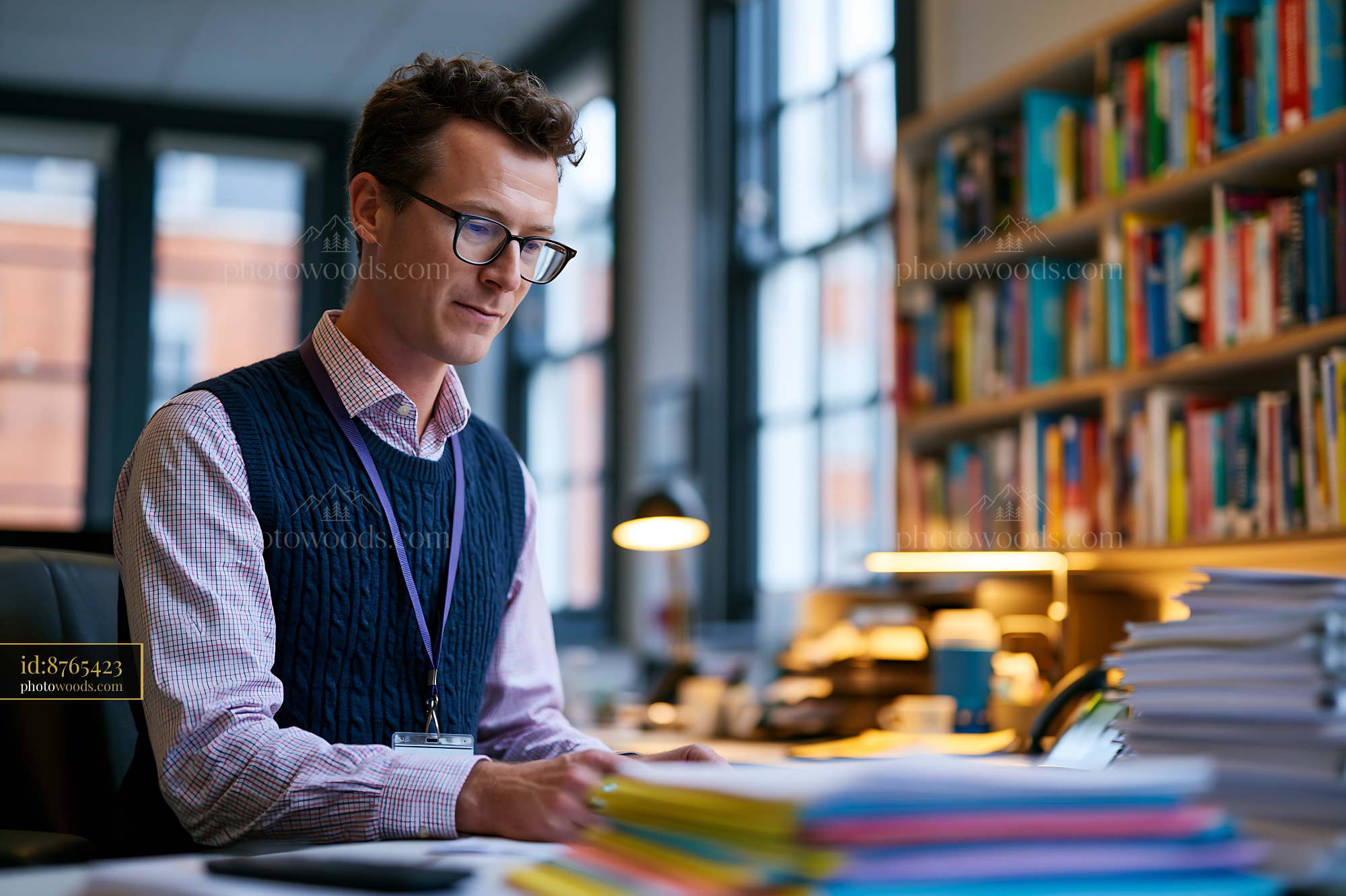 Manager Coordinating Across Time Zones in Office Setting