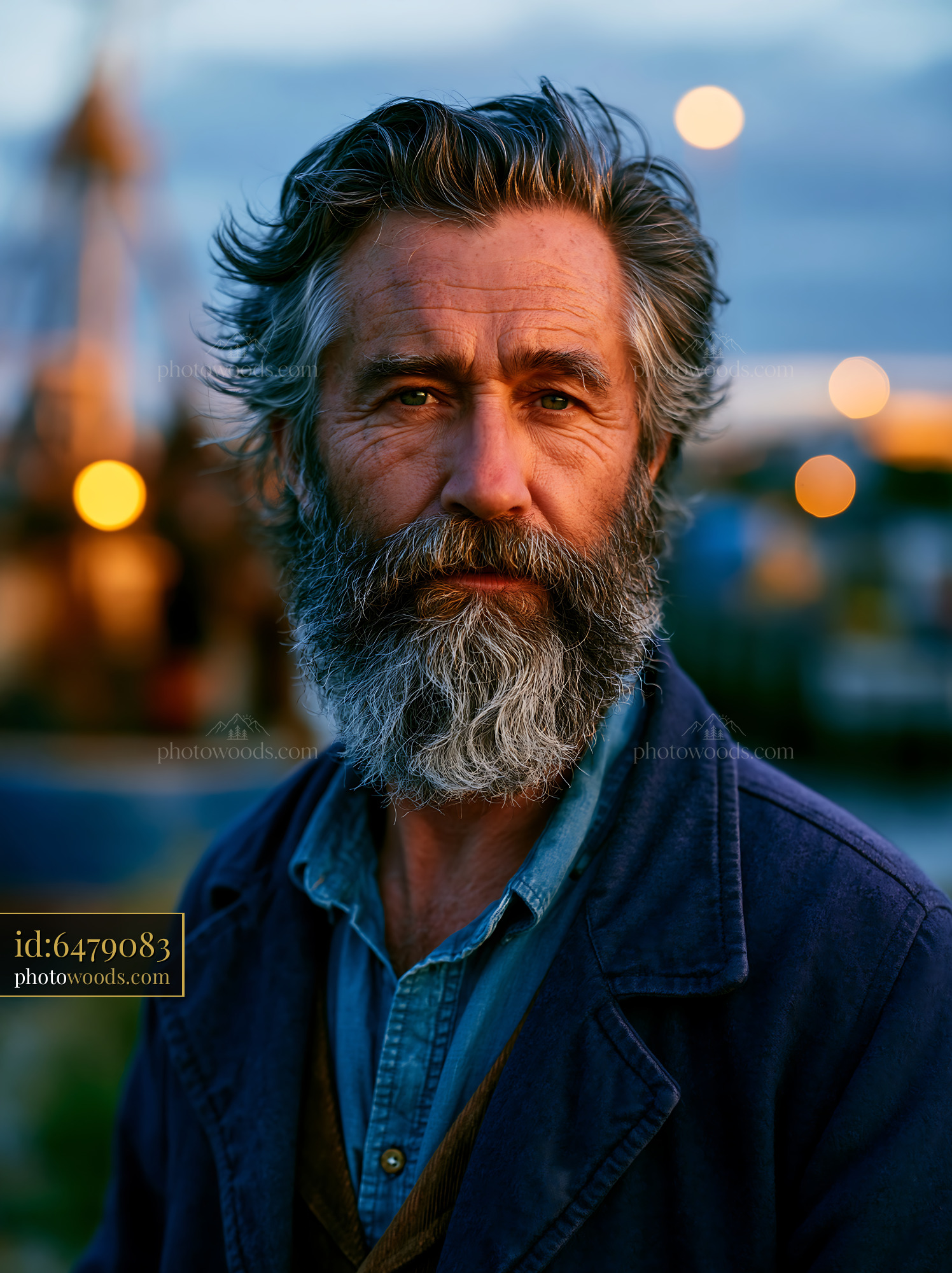 Grizzled Whaler With Weathered Skin and a Strong Gaze