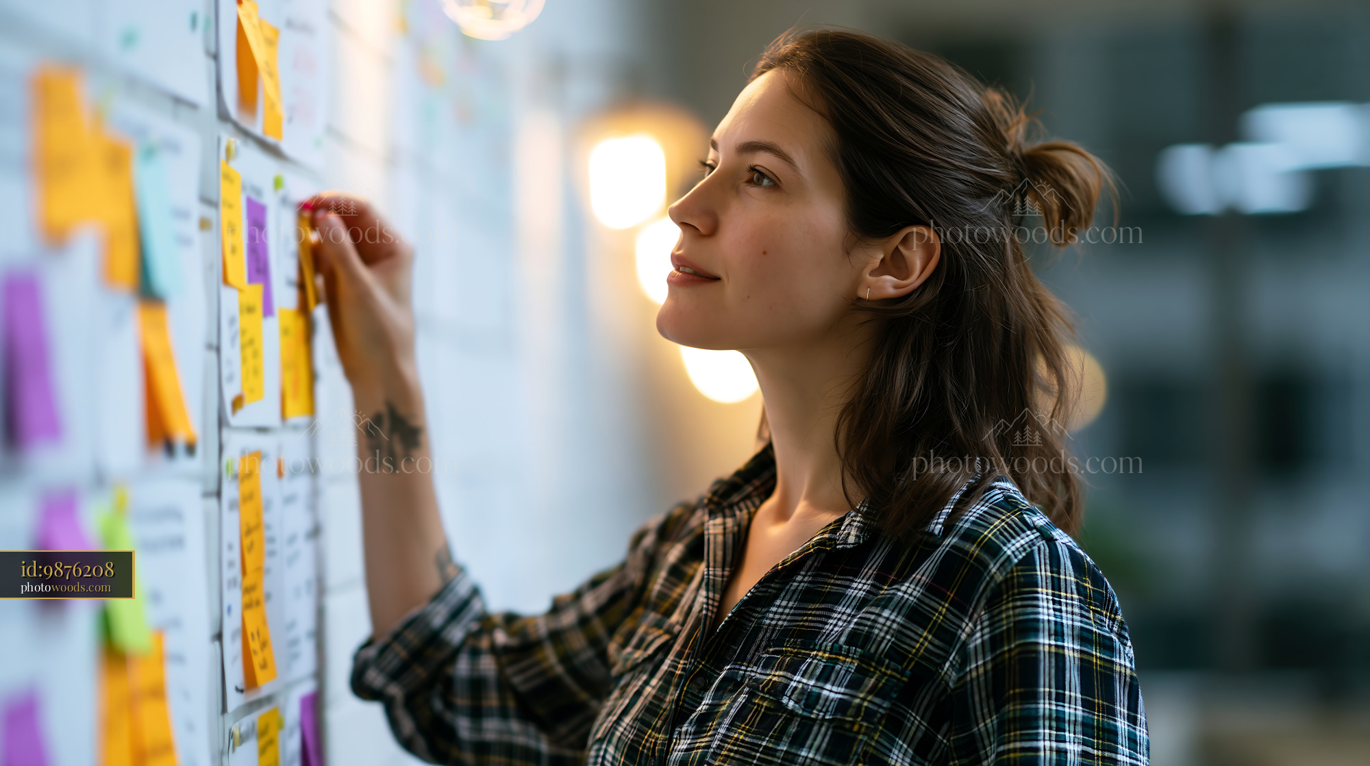 Manager Coordinating Tasks in Modern Office Space