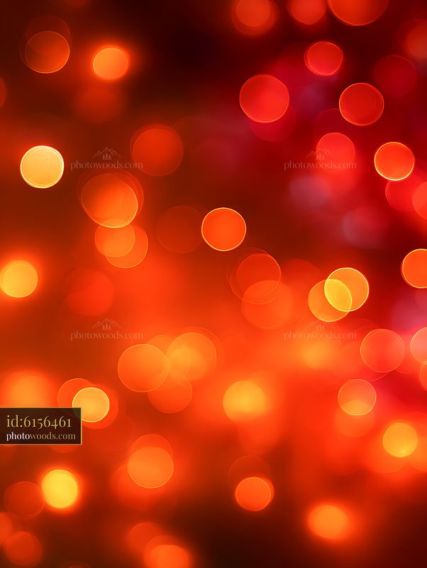 Abstract red and orange glowing bokeh light background