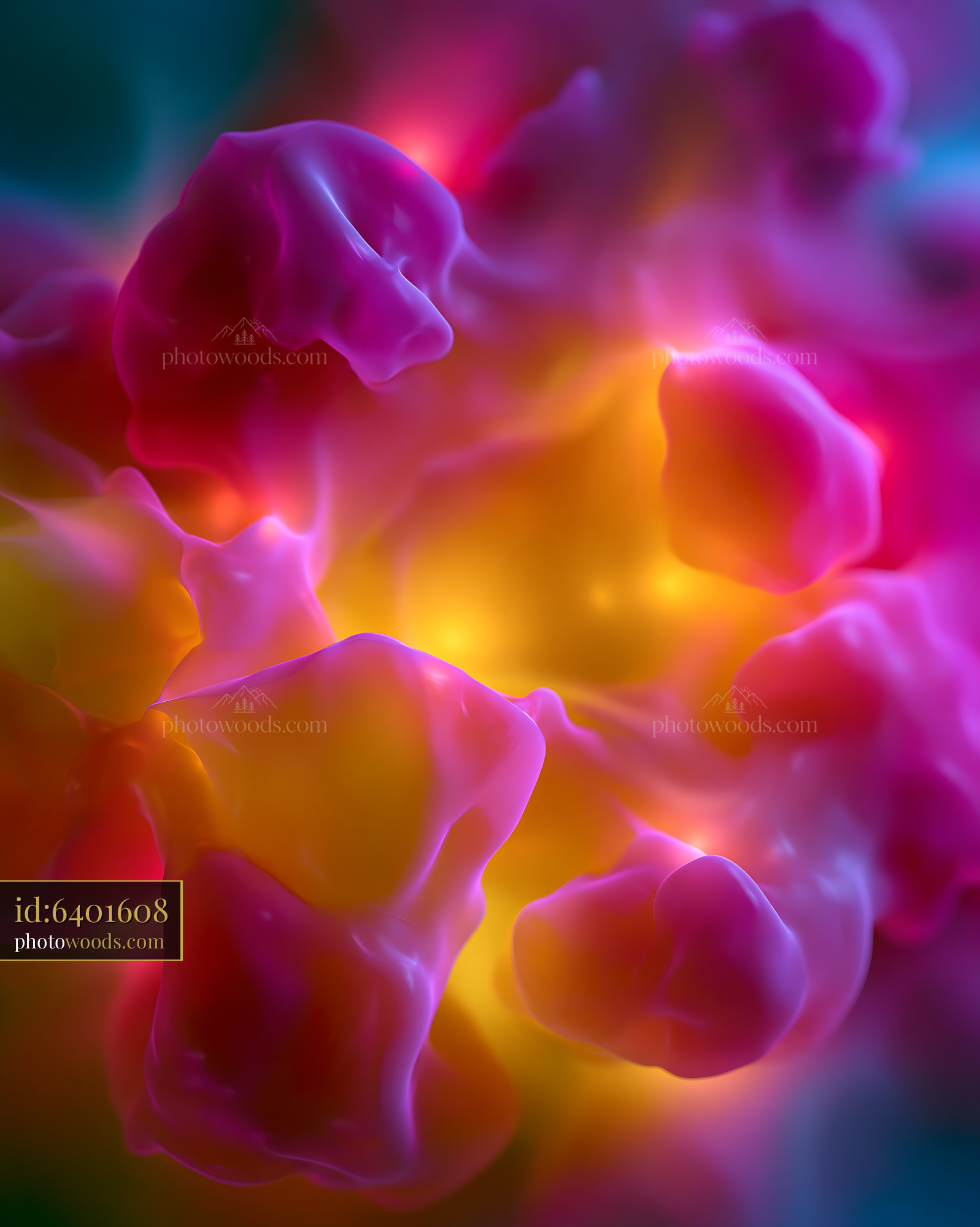 Colorful Abstract Shapes Create an Intricate Design in Space