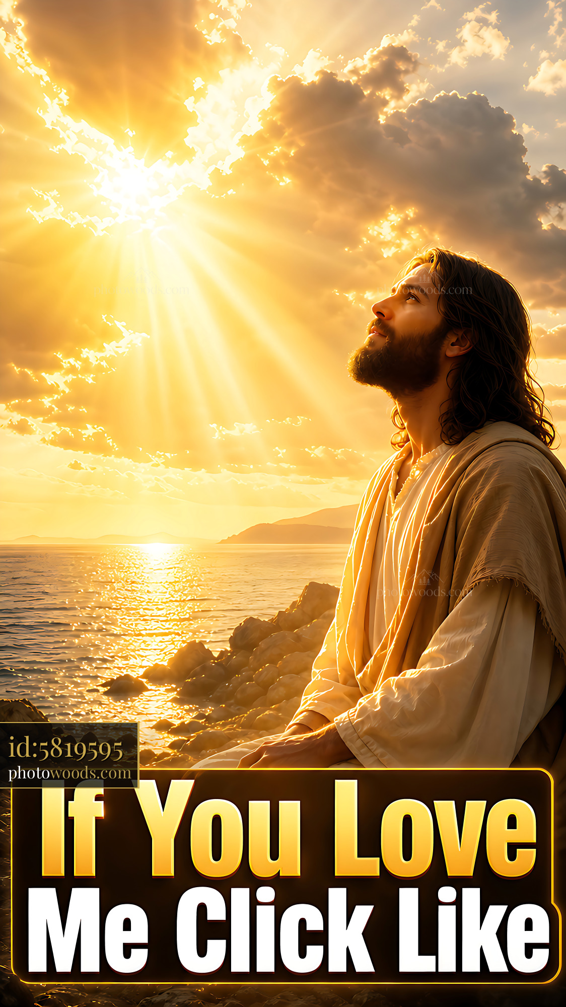 Person Gazes at Sky During Sunset by the Water