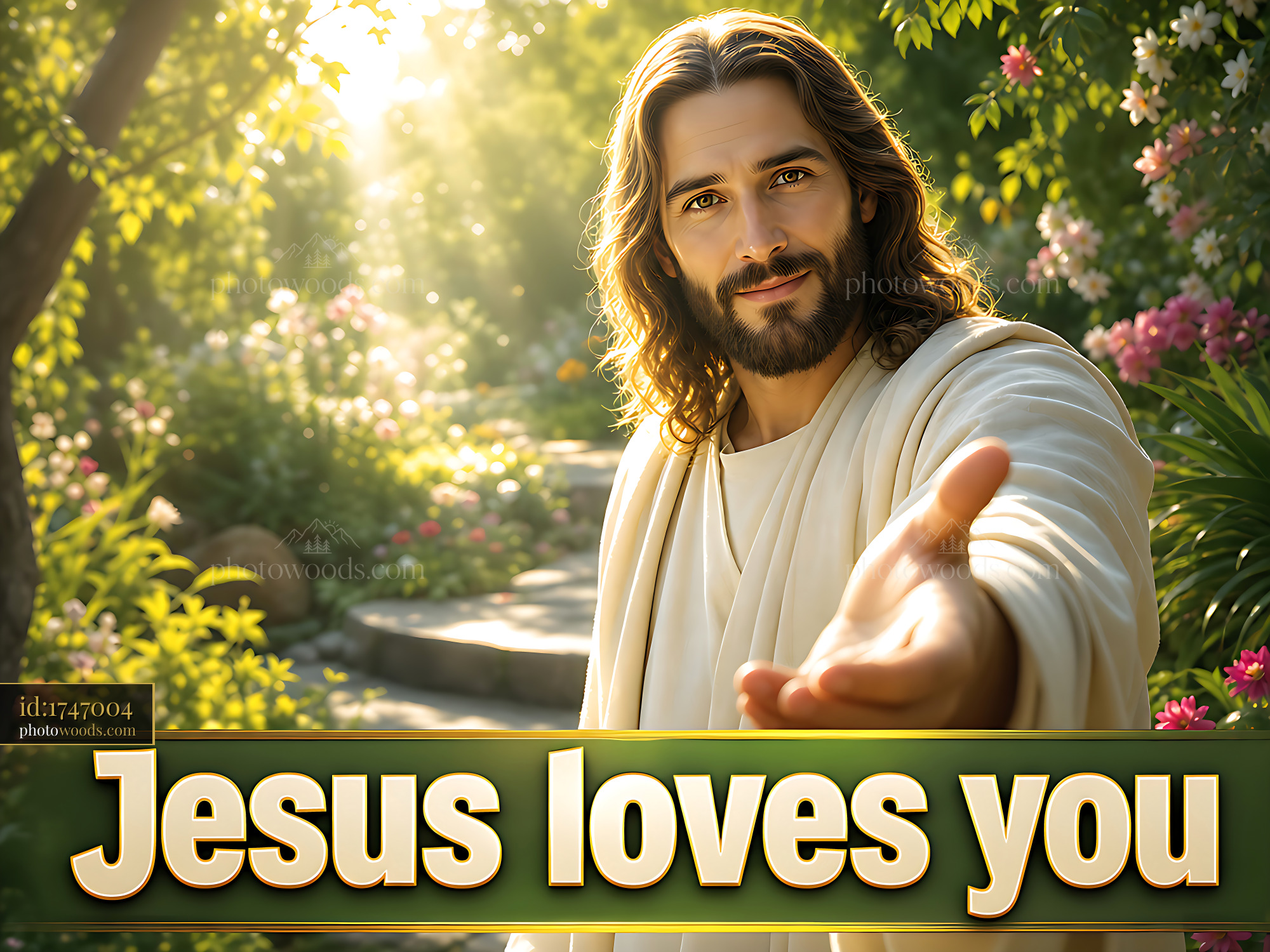 Jesus Offers Love and Support to Those in Need During Sunlight