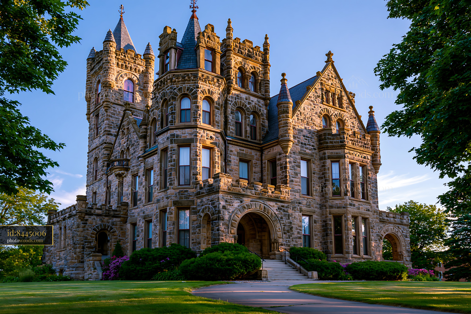 Castle Museum Saginaw MI Under Clear Blue Sky