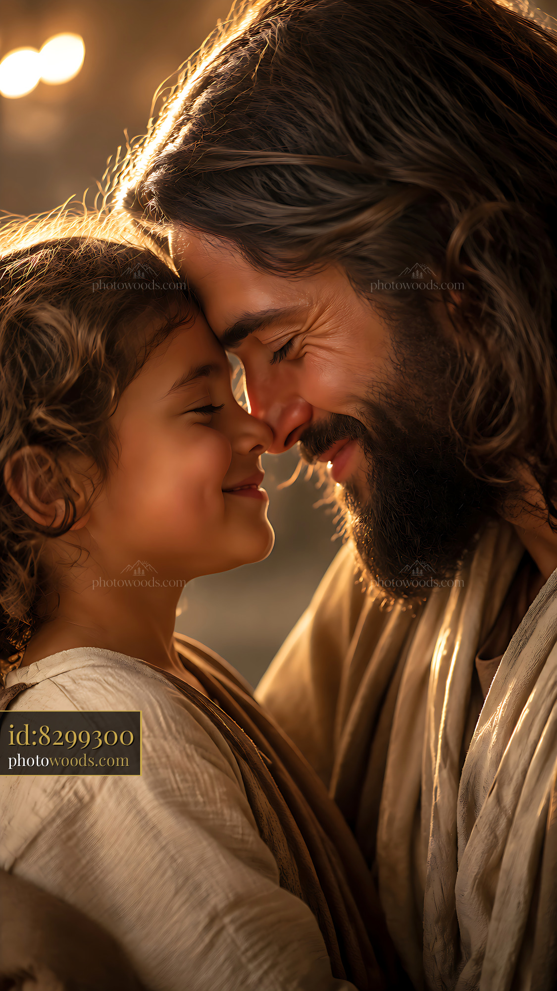 Couple Sharing a Moment, Smiling Close Together in Warm Light