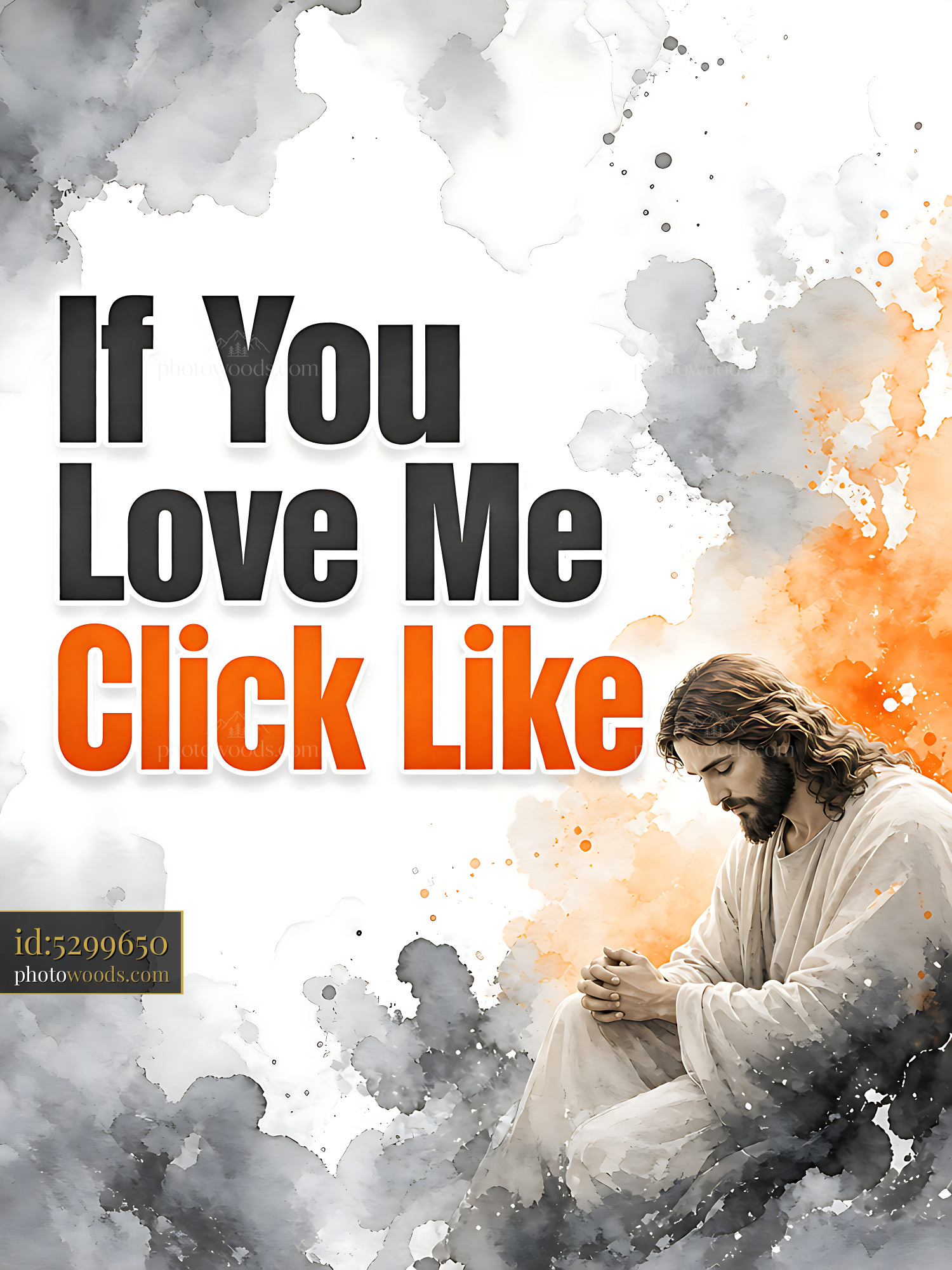 Jesus Prays in Artwork With Encouraging Text to Engage Viewers