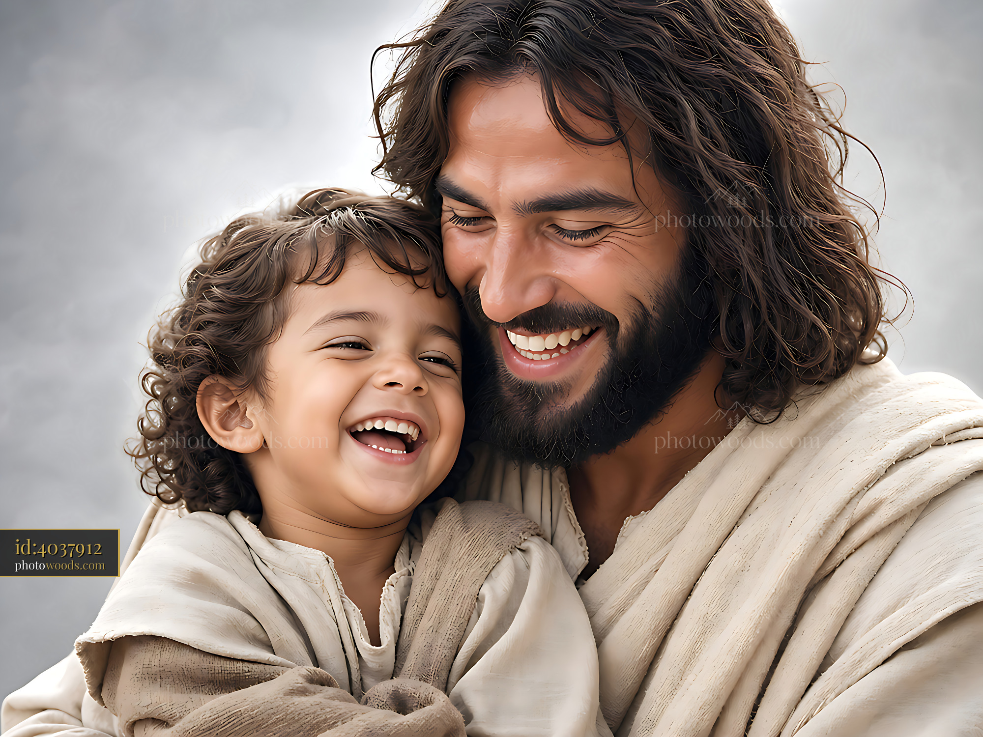 Father and Child Sharing a Joyful Moment With Smiles and Laughter