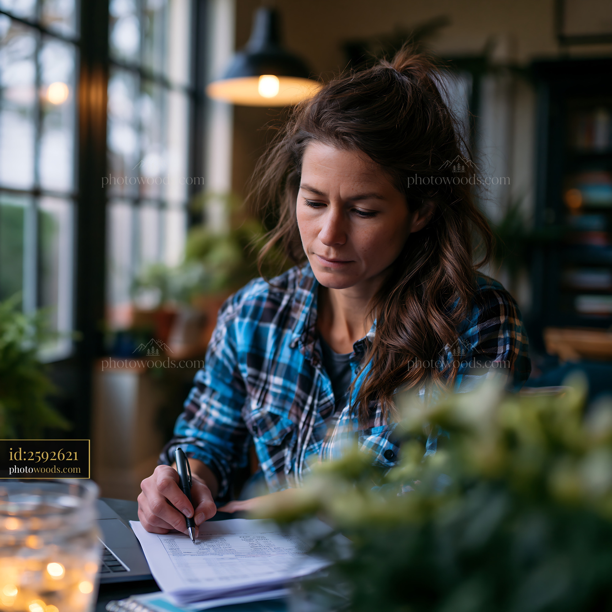 Employee Preparing for Salary Negotiation in a Cozy Workspace