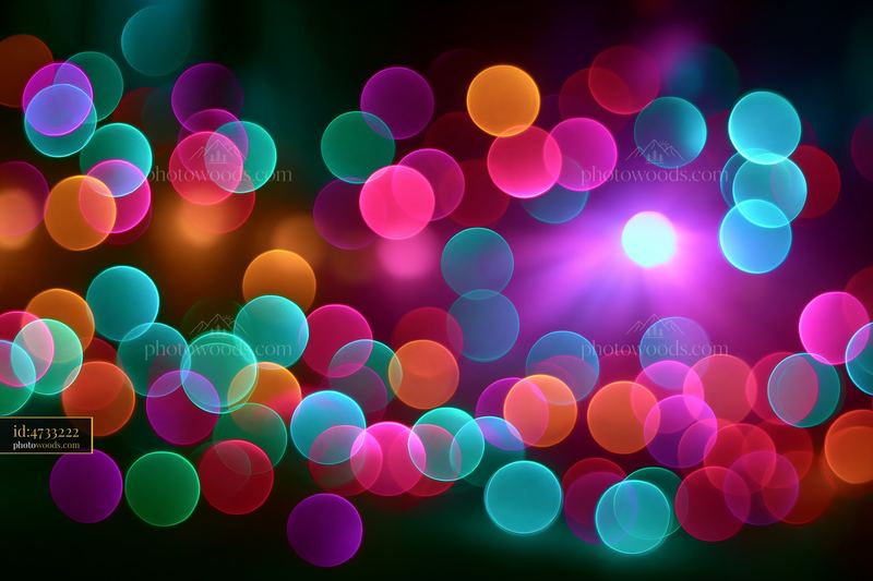 Colorful Bokeh Lights Create a Vibrant Background for Design