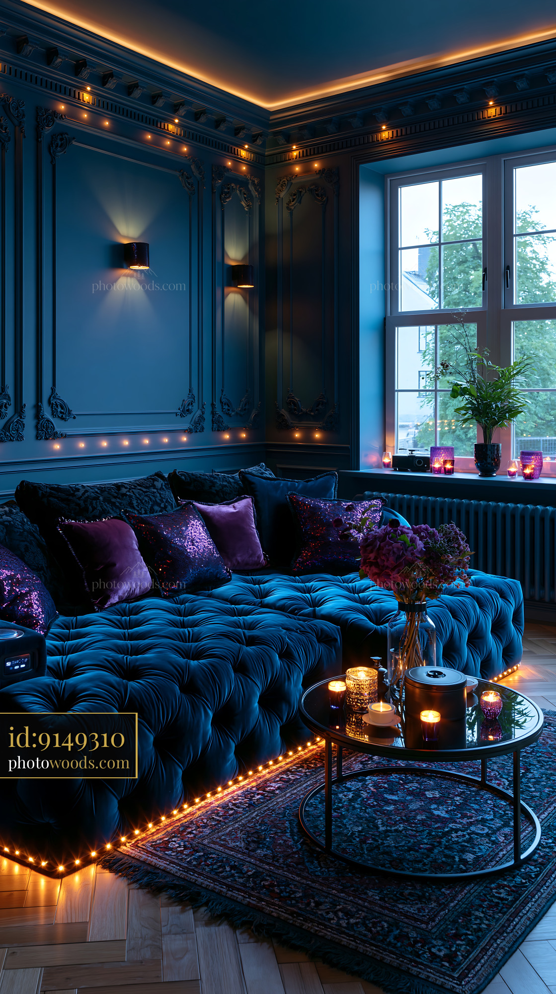 Luxurious Cinema Den With Cozy Seating and Soft Lighting