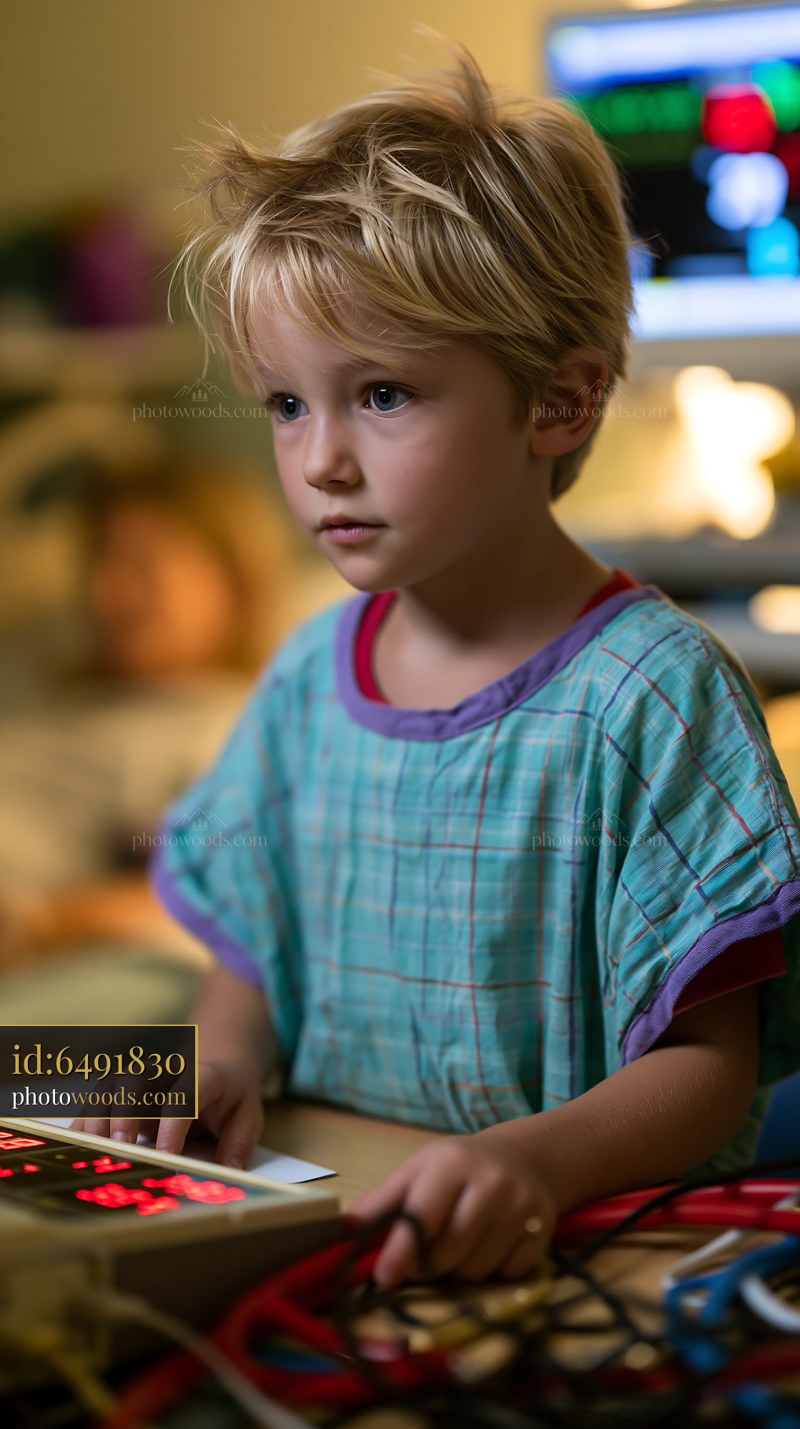 Child Engaged in Occupational Therapy Session Indoors