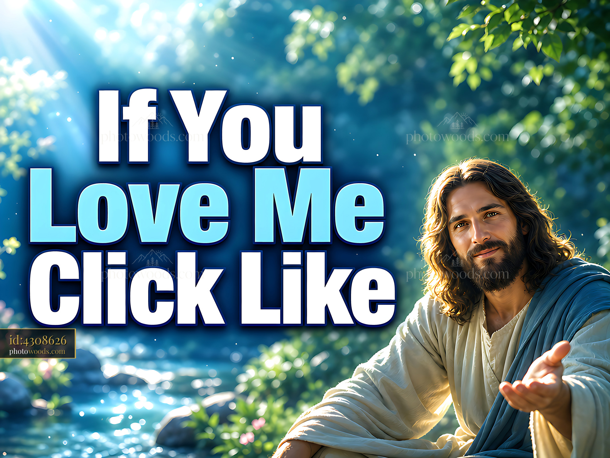 Jesus Sits by a River and Invites Viewers to Engage With a Message