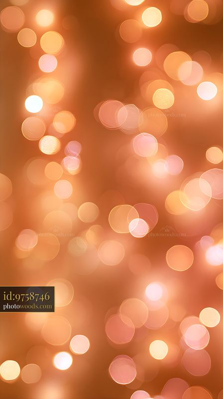 Abstract warm orange bokeh light background