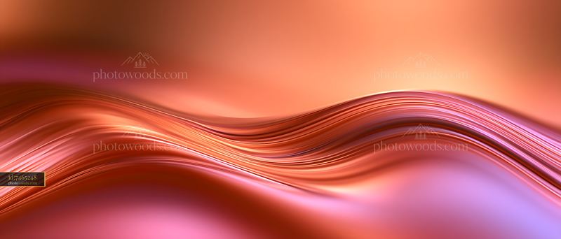 Abstract Flow of Warm Amber and Terracotta Colors
