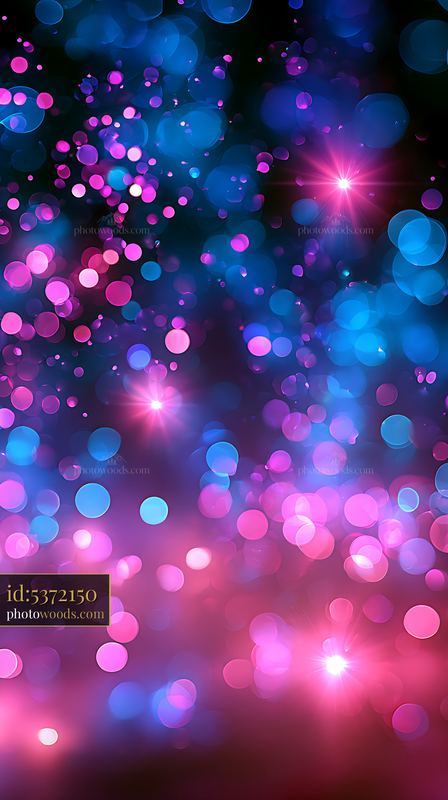 Colorful bokeh lights create a vivid abstract background