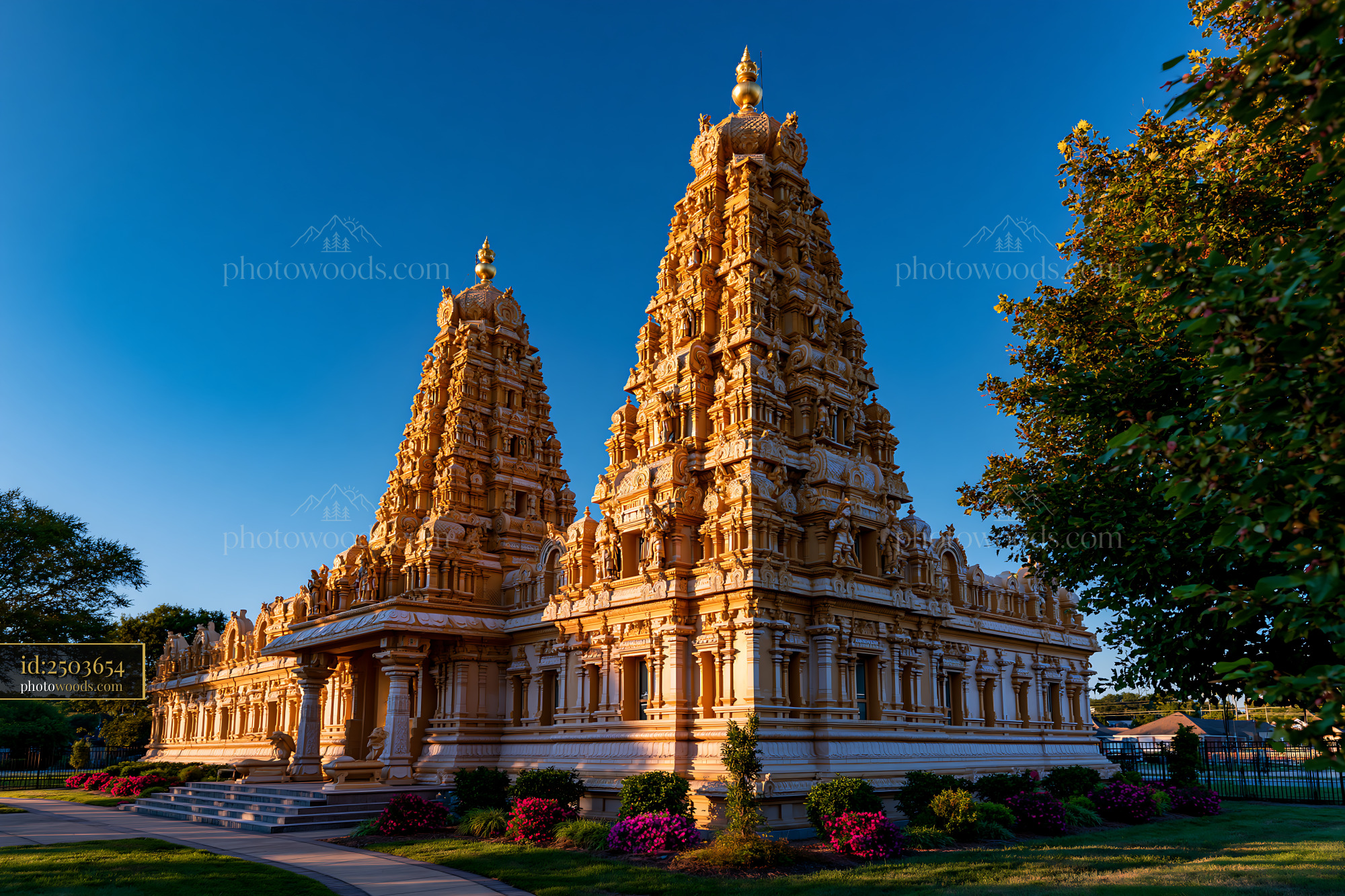 Hindu Temple of Hampton Roads in Chesapeake VA During Daylight