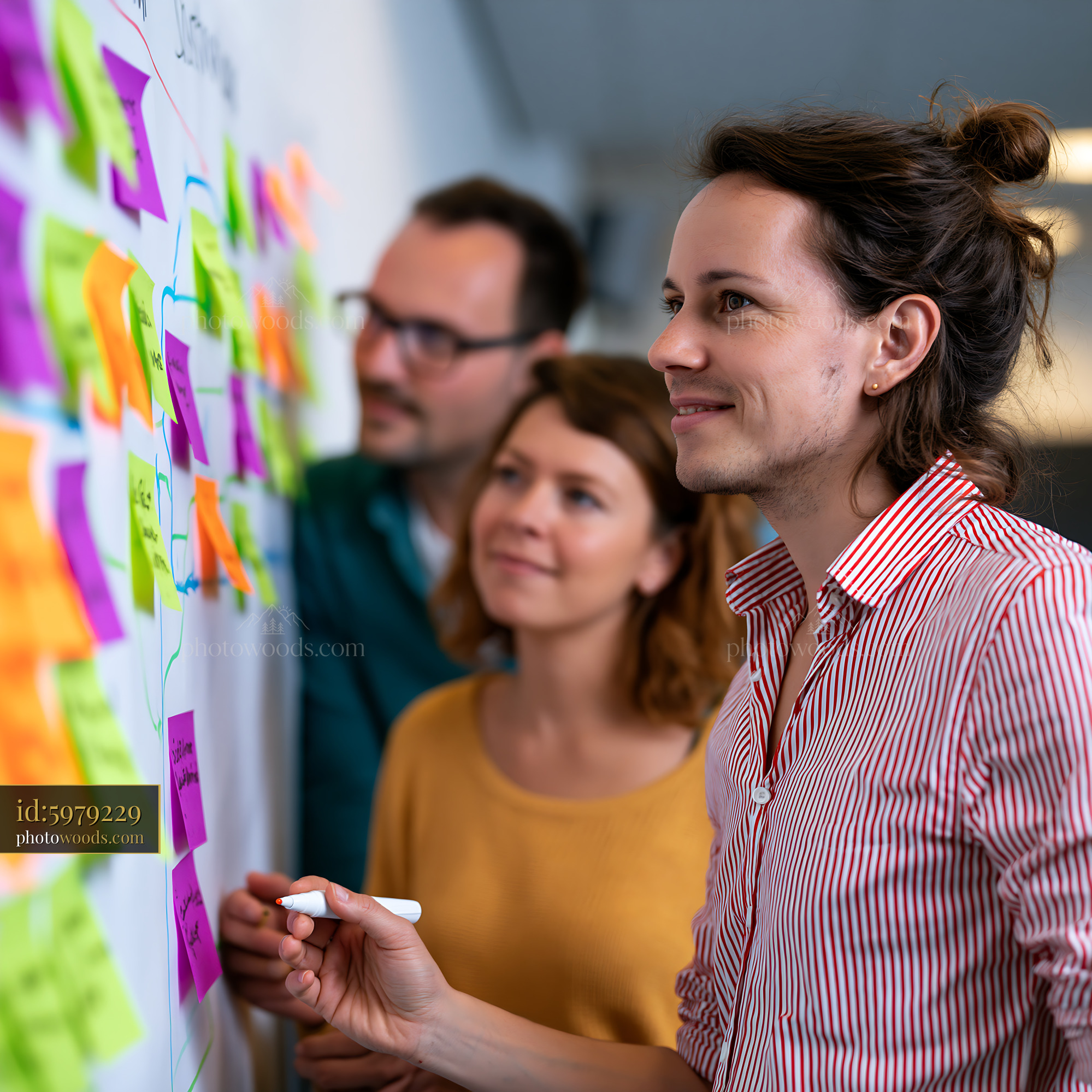 Sustainability Team Mapping Ideas in a Workshop