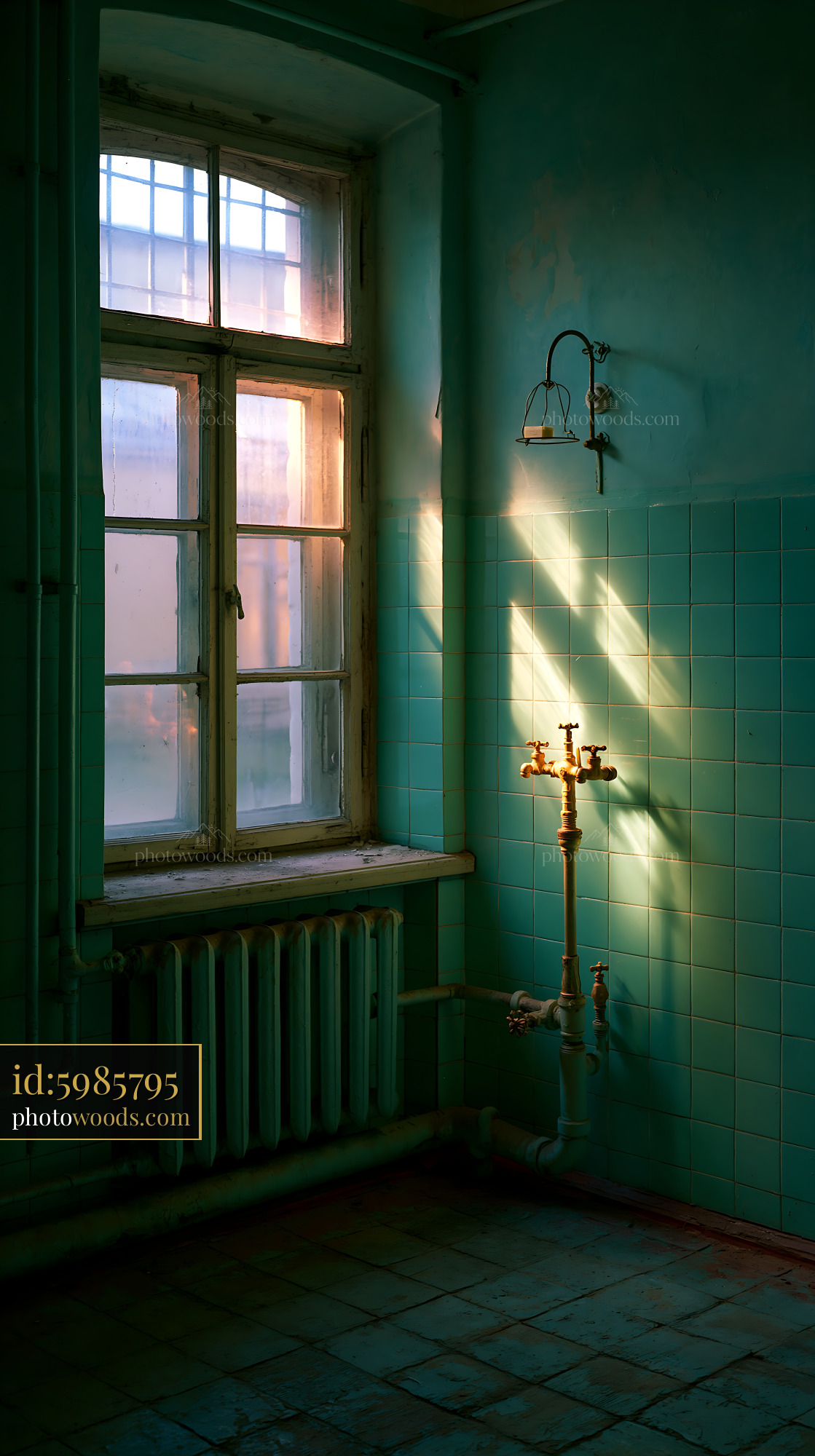 Neglected Bathroom With Exposed Plumbing and Natural Light